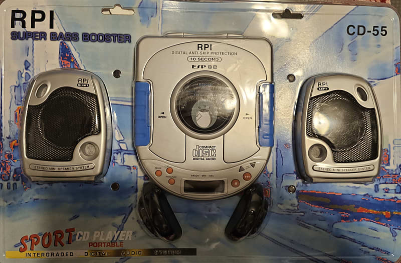 RPI  CD-55 Sport Portable CD Player & Speakers in Original Packaging image 1