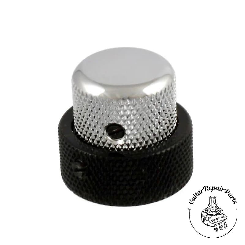 Stacked Concentric Control Knobs for CTS / SAE Pots Black Reverb