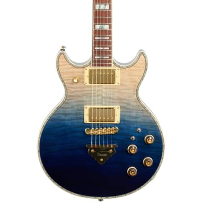 Ibanez AR420 Artist Electric Guitar, Transparent Blue Gradation image 1