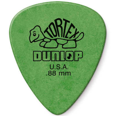 Dunlop 418R.88 Green Tortex Standard .88mm Guitar Picks, 72 Pack image 1