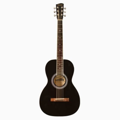 Savannah SGP-12-BK 0 Body Acoustic Guitar Black + Guardian bag + 12 picks image 2