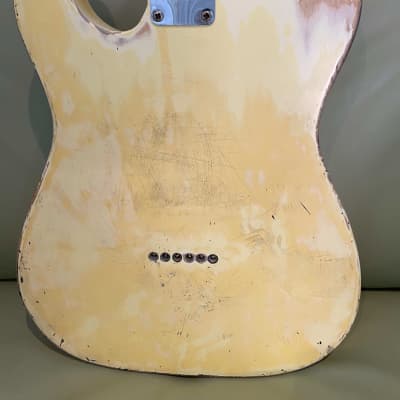 fender telecaster 1957 blond that had overpaint removed image 5