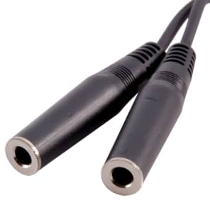 6 Inch 1/4 Inch Male to Dual 1/4 Inch Female Mono Y Splitter Cable image 3