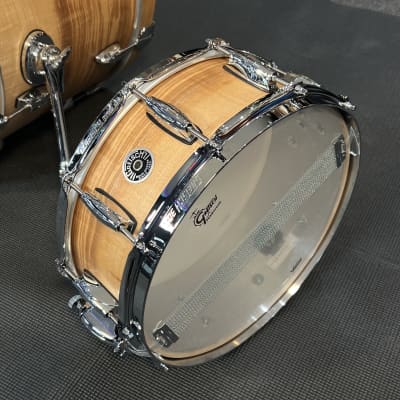 Limited Edition Gretsch Brooklyn Series 12/14/20" Drum Kit Set in Exotic Figured Ash w/ Matching 14" Snare Drum image 11