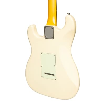 J&D Luthiers Traditional ST-Style Electric Guitar | Vintage White image 5