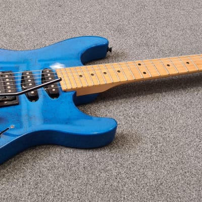 Fender HM Strat Bluestone 1991 Blue image 3