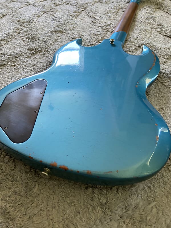 Gibson SG Junior 2011 Aged Pelham Blue | Reverb