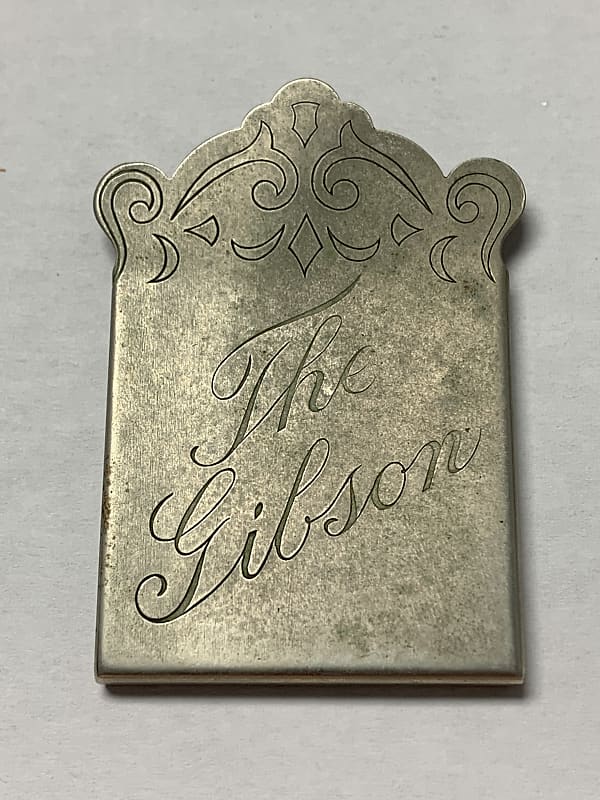 The Gibson Mandolin Tailpiece Cover Vintage USA Nickel 1920 1921 1922 1923 1924 *FREE Shipping* image 1