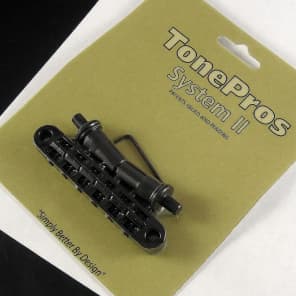 TonePros T3BT-B Standard Locking Metric Tune-O-Matic Bridge