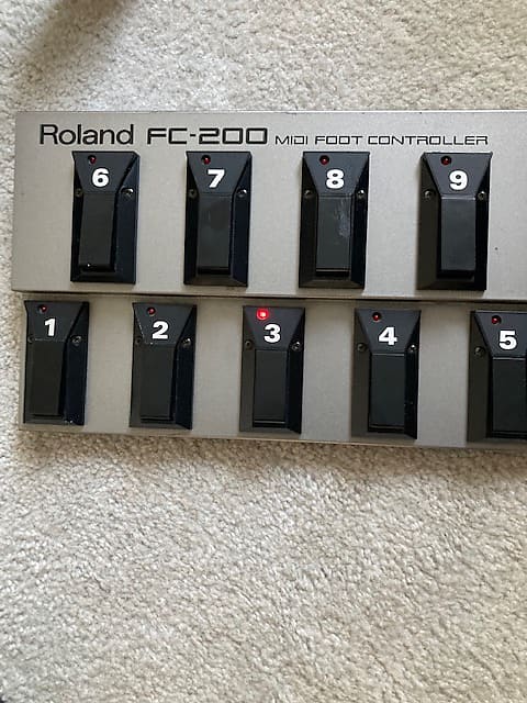 Roland FC 200 Midi Controller 1990's Metallic and black | Reverb