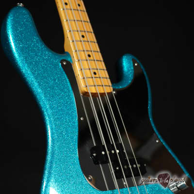 2012 Fender MIJ Steve Harris Signature P-Bass – Royal Blue Metallic image 3