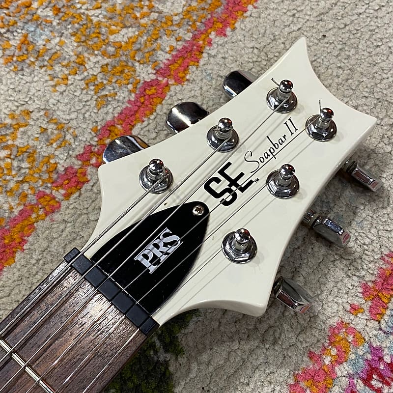 PRS SE Soapbar II in White w/ Upgraded Gibson USA Firebird