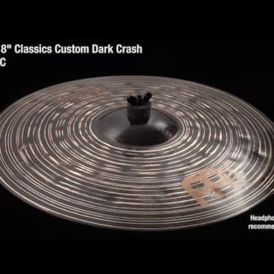 Meinl Cymbals Classics Custom Dark Cymbal Pack with Free 18" Dark Crash(New) image 4