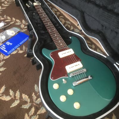 2004 Gibson Lefty Les Paul Special Double Cut Sherwood Green Left-Handed DC P-90 image 16