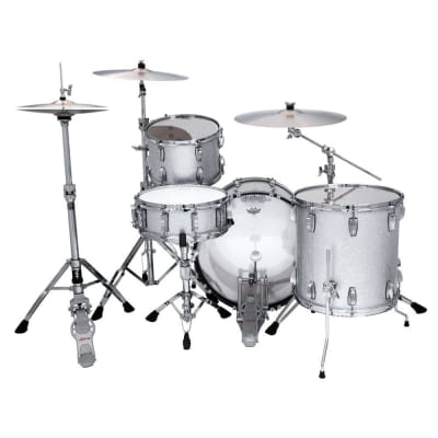 Ludwig Classic Maple Fab Drum Set Silver Sparkle image 4