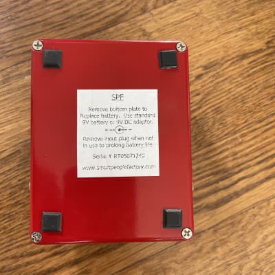 Smart People Factory Red Threat Distortion Pedal | Reverb