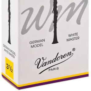 Vandoren CR1635T White Master Traditional Bb Clarinet Reeds - Strength 3.5 (Box of 10)