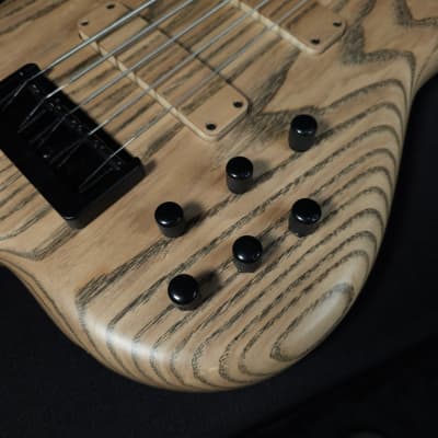 F Bass BN5 5 String Bass 2-Piece Natural Ash Body Ebony Fingerboard image 8
