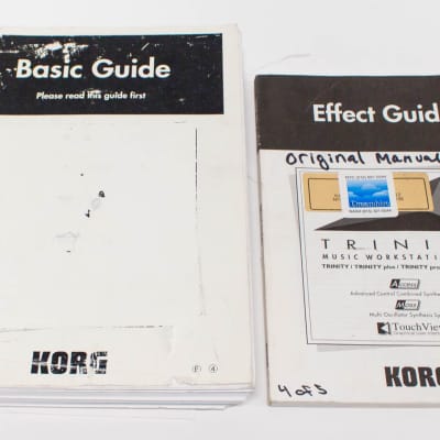 Korg Trinity Basic Guide Effect Guide Parameter Guide Manuals