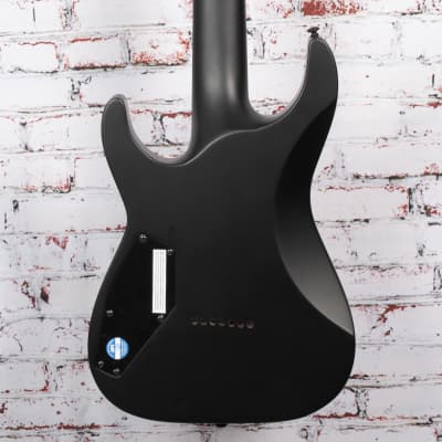 ESP LTD M-7BHT - 7 String Electric Guitar - Black Satin/Macassar Ebony image 7