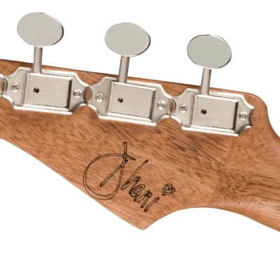 Fender Dhani Harrison Acoustic Electric Ukulele Walnut Fingerboard, Sapphire Blue image 16