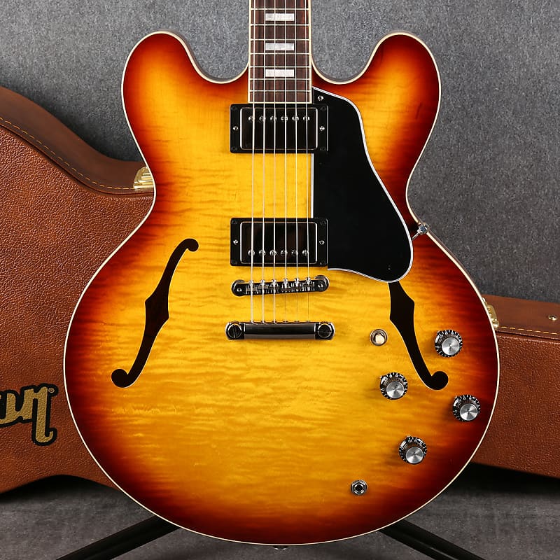 Gibson ES335 Figured Iced Tea Hard Case 2nd Hand Reverb UK