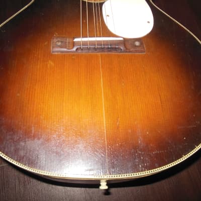 1960 Kay Acoustic flattop acoustic guitar project - Brazilian Board Checker bind image 5