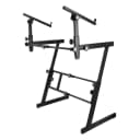 On-Stage Stands Folding Heavy-Duty Dual-Tier Z Stand