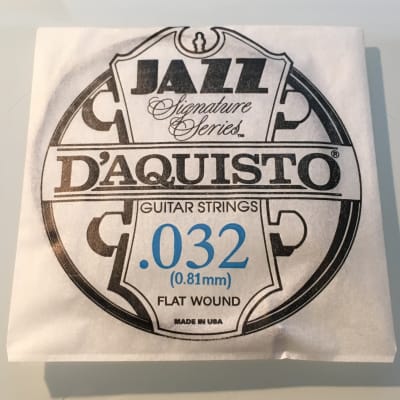 D'Aquisto RARE Jazz Signature Series String .032" Flatwound image 1