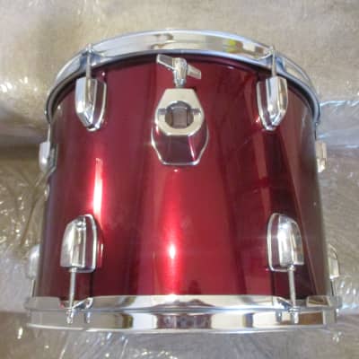 CB  700 13 Round X 10 Rack Tom, Wine Red, Hardwood Shell -- Excellent! image 3