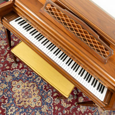 Kimball Console Upright Piano | Satin Oak | SN: 882935 | Used image 4