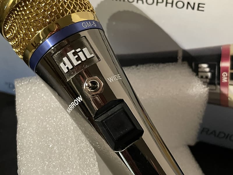 Heil GM5 Dual Element HAM Radio PTT Studio Mic w/ HC5 Reverb