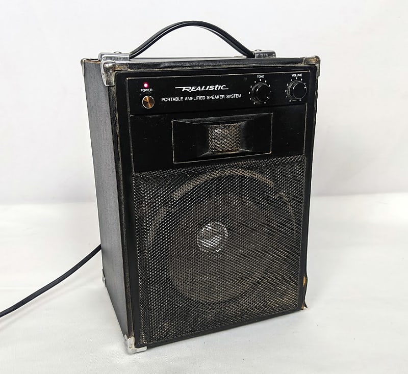 Radio Shack - Realistic MPS-20 Portable Amplified Speaker System - Black image 1