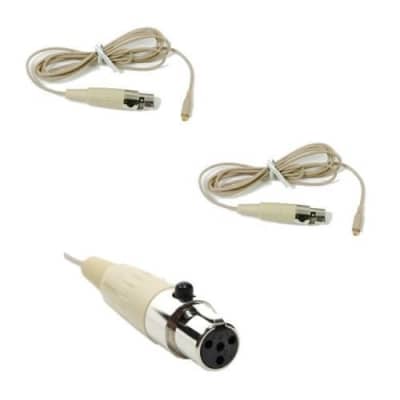 2 OSP HS10 Tan Earset Mics 1 Long & 1 Short Boom for Beyer Wireless Systems image 8