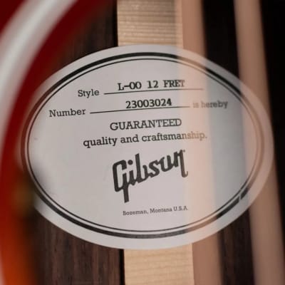 Gibson L-00 Rosewood 12 Fret - Rosewood Burst with Hardshell Case image 15