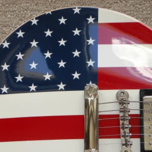 2001 Gibson Les Paul Stars & Stripes Red White Blue American Flag Electric Guitar & Case #17 image 6