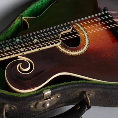 Gibson  F-4 Carved Top Mandolin (1927), ser. #81685, original black hard shell case. image 12