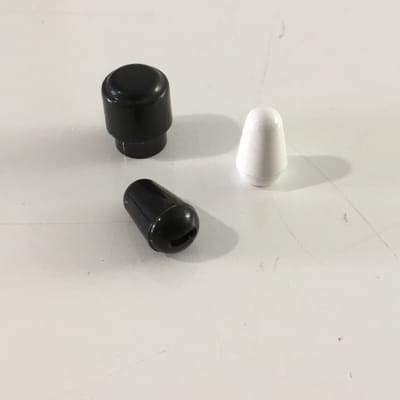 Lot of 3 Vintage Style Fender Tele Strat Switch Tips Black Light NOS Relic Tips image 2