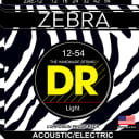 DR Strings ZAE-12 Zebra Unique Acoustic-Electric Strings, 12-54