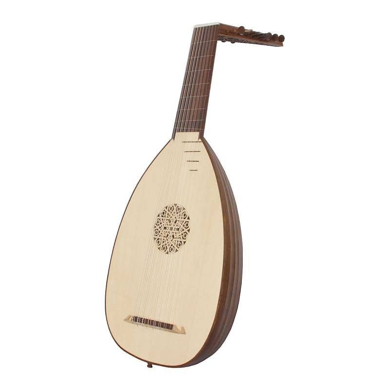 Roosebeck LT8DRSN Deluxe 8-Course Lute Sheesham & Canadian Spruce w/Padded Gig Bag & Learning Book image 1