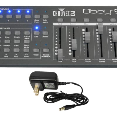 Chauvet DJ Obey 6 Compact Universal 6 Channel DMX DJ MIDI FX Controller image 4