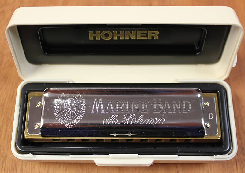 Hohner Marine Band 10 Hole Diatonic Harmonica - F image 1