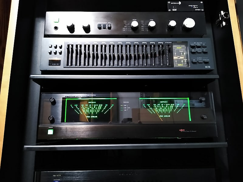 Proton D1200  Stereo Amplifier. Rare dynamic power on demand. Green Vu. image 1