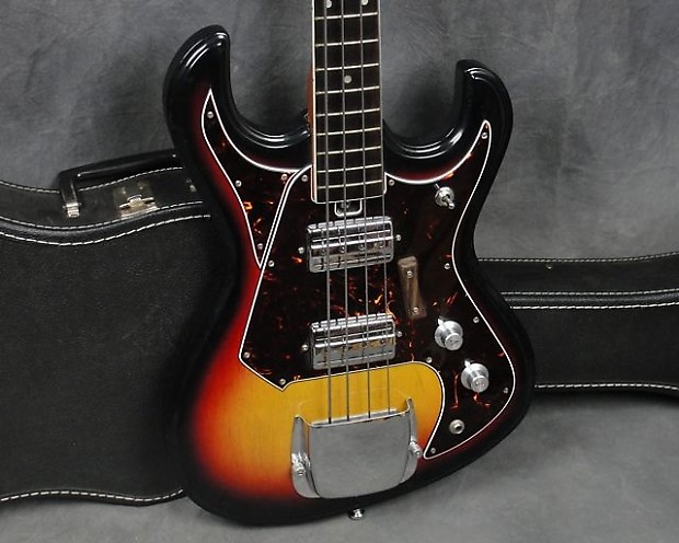 Vintage Teisco/Kingston Bass Guitar, 4-String, Made In Japan, MIJ, w/Case image 1