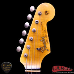 Fender Custom Shop L-Series 1964 Stratocaster Super Heavy Relic Shell Pink Rosewood 9231990856 - Serial Number - L11388 image 7