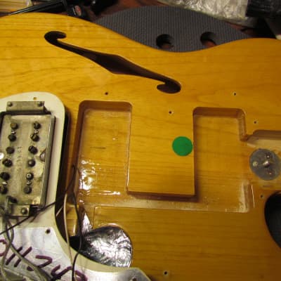 1977 Fender Telecaster Thinline Natural Finish All Original W/Original Case Clean! image 10