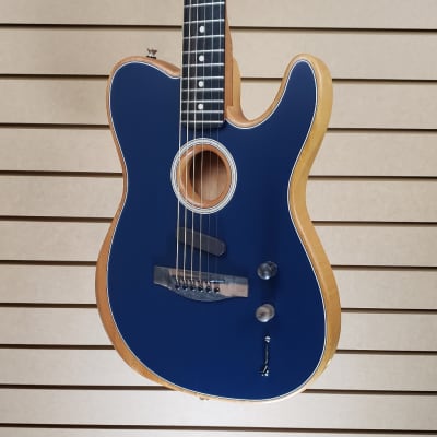 Fender Acoustasonic Telecaster in *NEW* Steel Blue w/Gig Bag + FREE Shipping image 2