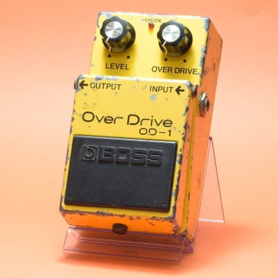 BOSS OD-1 Over Drive 1980 Vintage guitar pedal Made in Japan