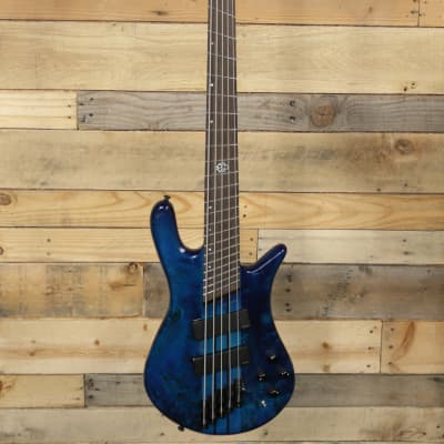 Spector  NS Dimension 5-String Bass Black & Blue w/ Gigbag image 4