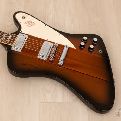 1996 Gibson Firebird V Vintage Sunburst 100% Original w/ Banjo Tuners, Case image 9
